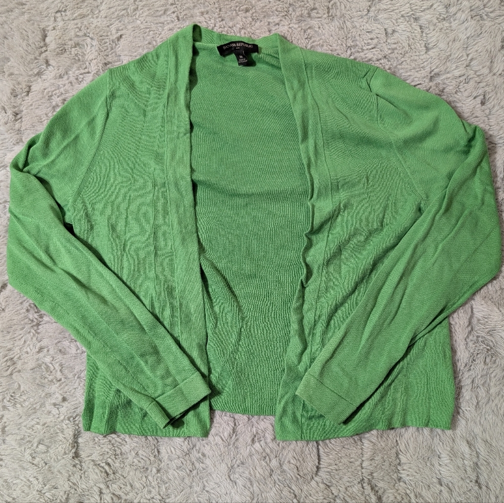 Banana Republic Cardigan Green Women's Size Medium
